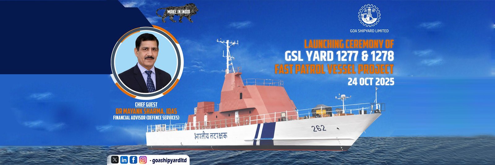 Banner for the Launch of GSL Yard 1277 and 1278. Click to watch the video.