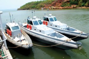 Image of the 29M Interceptor Craft, a high-speed naval vessel.